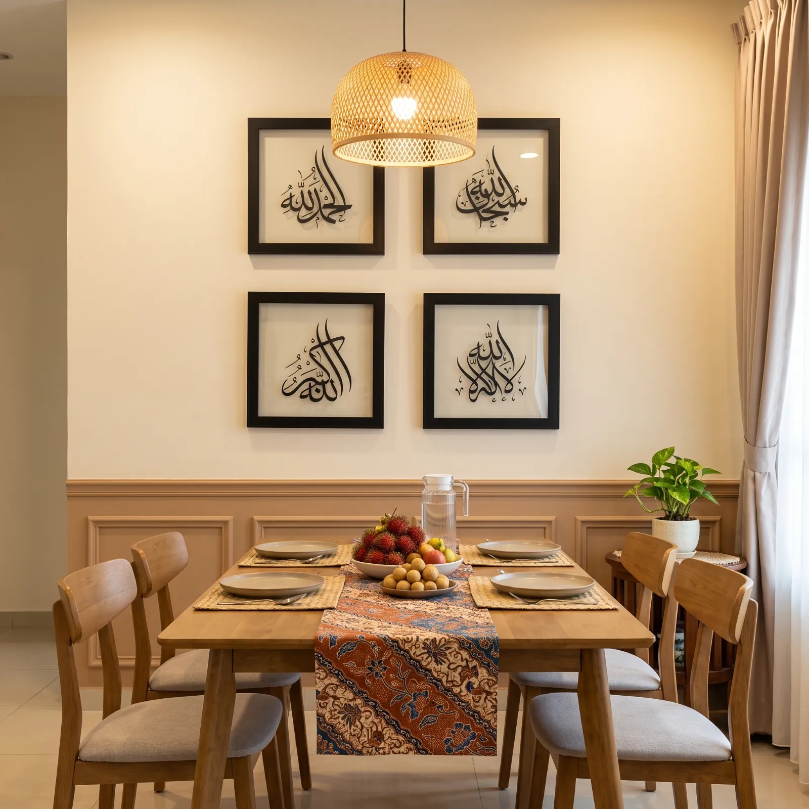 Ruang makan, 2 x 2: Premium, hitam